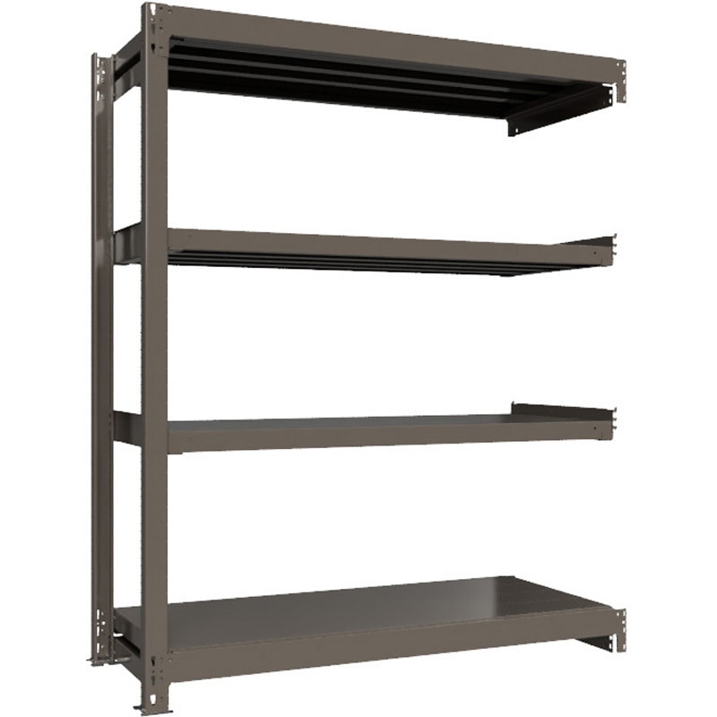 重量ラック ボルトレス 1000kg 連結 高さ1800mm モノタロウ 4段 間口870mm