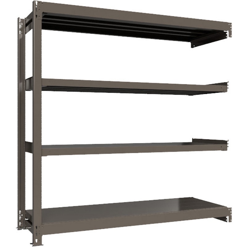 重量ラック ボルトレス 1000kg 連結 高さ1800mm モノタロウ 4段 間口1170mm