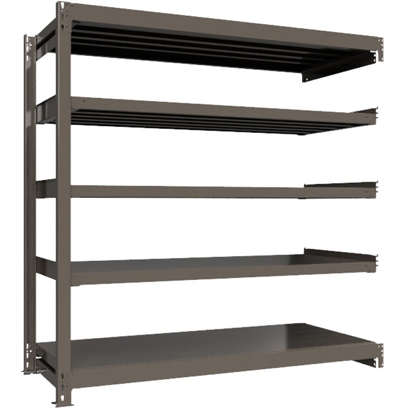 重量ラック ボルトレス 1000kg 連結 高さ1800mm モノタロウ 5段 間口1470mm