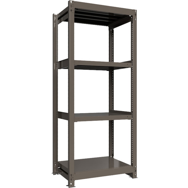 重量ラック ボルトレス 1000kg 単体 高さ2100mm モノタロウ グレー色 4段 間口900mm