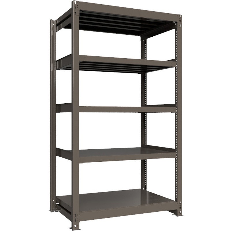 重量ラック ボルトレス 1000kg 単体 高さ2100mm モノタロウ グレー色 5段 間口1200mm