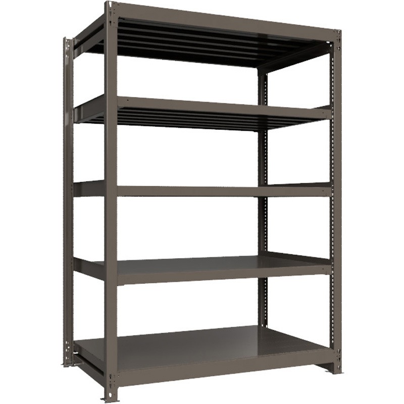 重量ラック ボルトレス 1000kg 単体 高さ2100mm モノタロウ グレー色 5段 間口1500mm