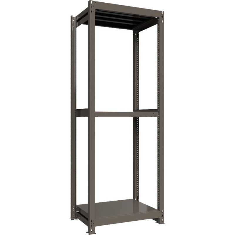 重量ラック ボルトレス 1000kg 単体 高さ2400mm モノタロウ グレー色 3段 間口900mm 81,900円