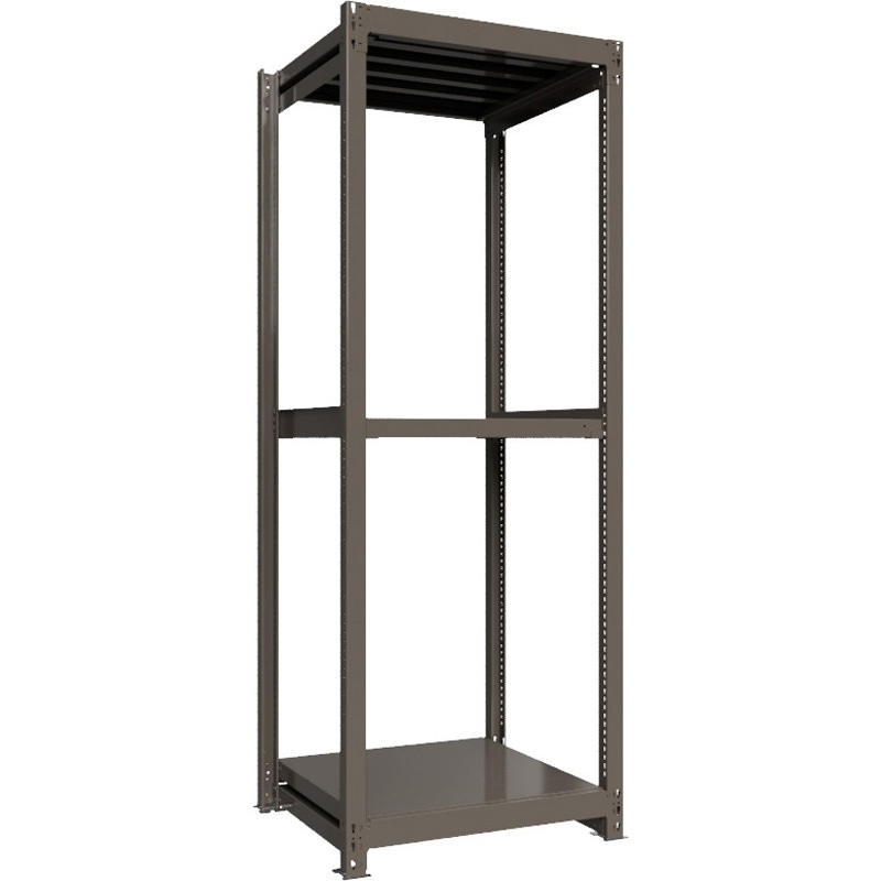 重量ラック ボルトレス 1000kg 単体 高さ2400mm モノタロウ グレー色 3段 間口900mm 92,900円