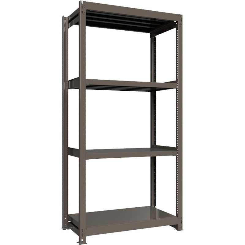 重量ラック ボルトレス 1000kg 単体 高さ2400mm モノタロウ グレー色 間口1200mm 99,900円