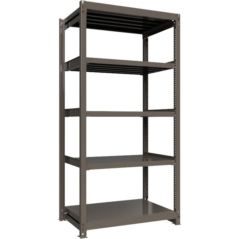 重量ラック ボルトレス 1000kg 単体 高さ2400mm モノタロウ グレー色 5段 間口1200mm 144,900円