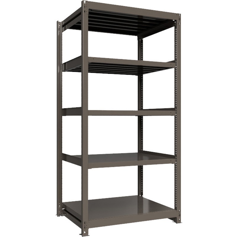 重量ラック ボルトレス 1000kg 単体 高さ2400mm モノタロウ グレー色 5段 間口1200mm 163,900円