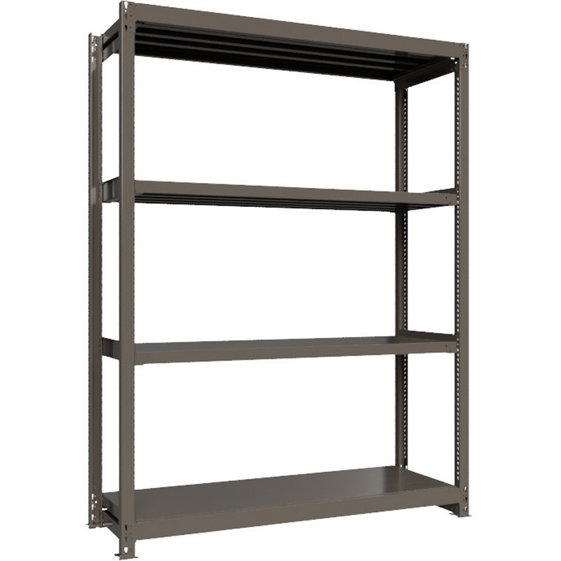 重量ラック ボルトレス 1000kg 単体 高さ2400mm モノタロウ グレー色 間口1800mm 128,900円