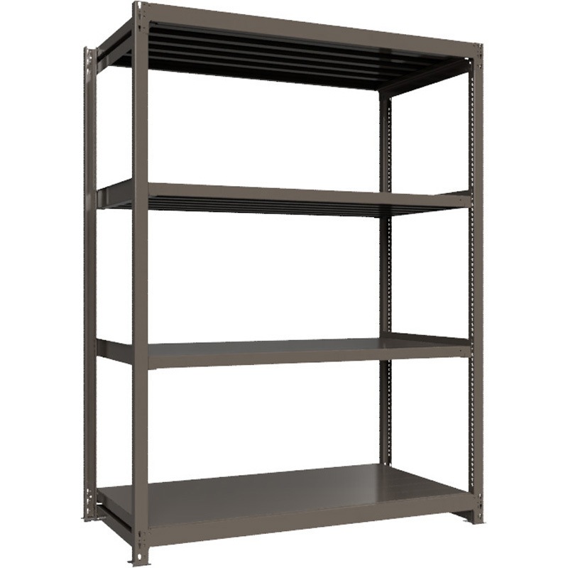 重量ラック ボルトレス 1000kg 単体 高さ2400mm モノタロウ グレー色 間口1800mm