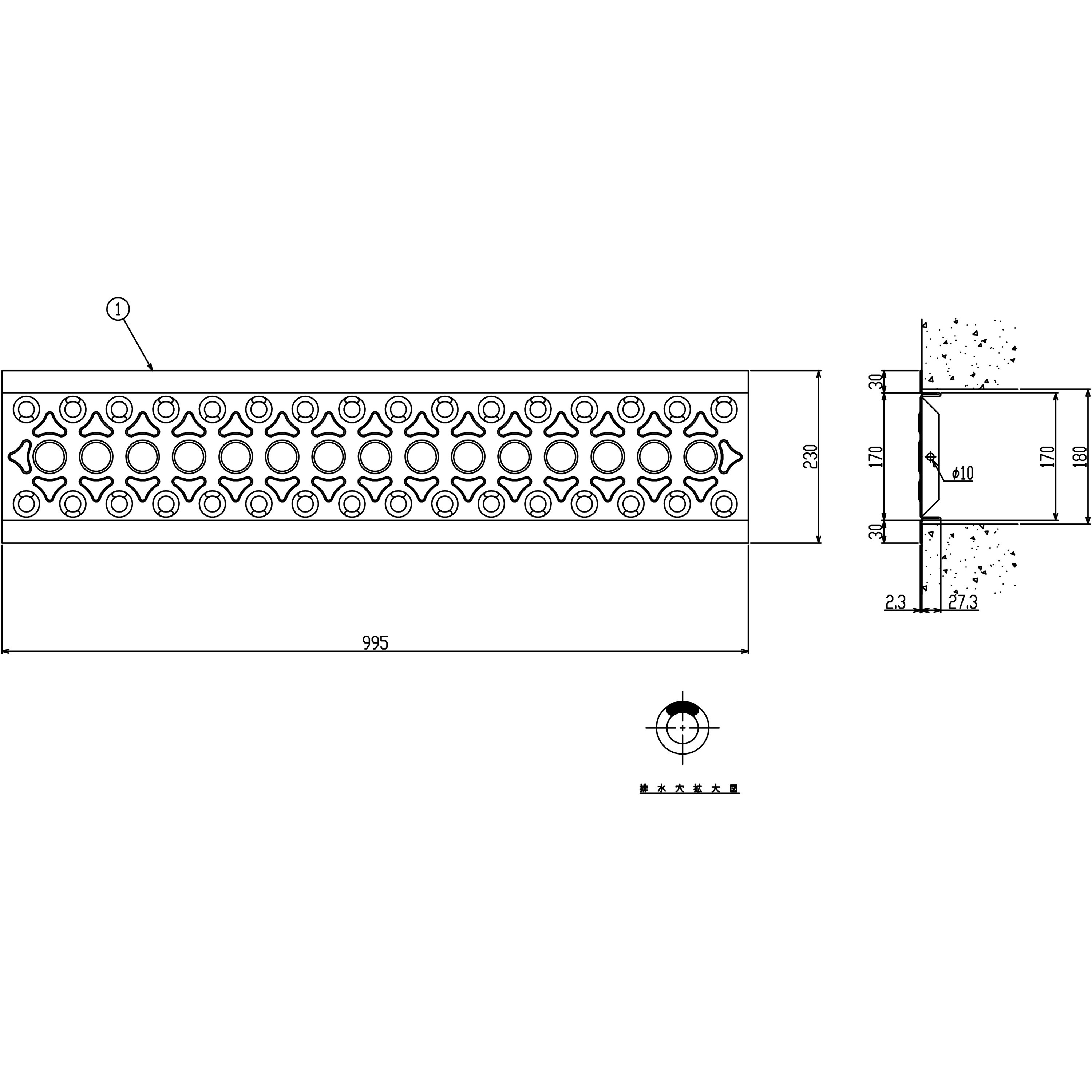 KH-18 スチール製グレーチング 1枚 片岡産業 【通販モノタロウ】