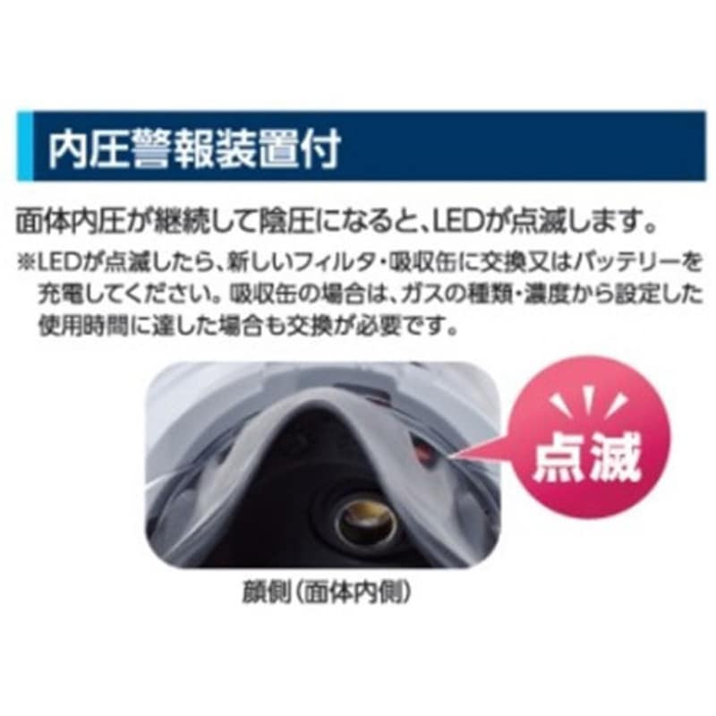 Sy099P-H(L) 電動ファン付き呼吸用保護具 Sy099P(フィルタ・吸収缶