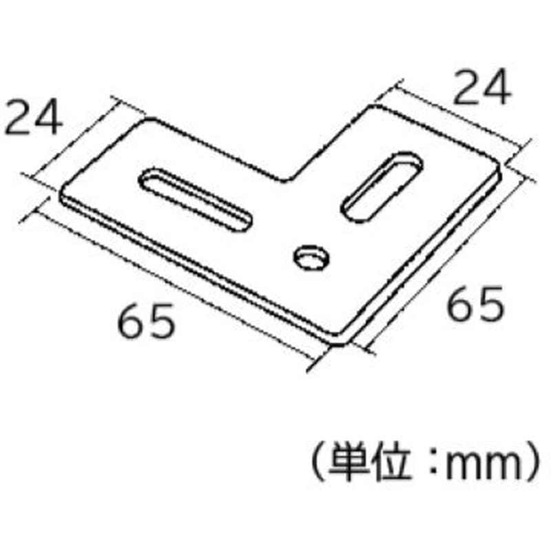 24FL-2ステン ジョイント金具 24型フラット 1箱(20個) フジテック・ジャパン 【通販モノタロウ】