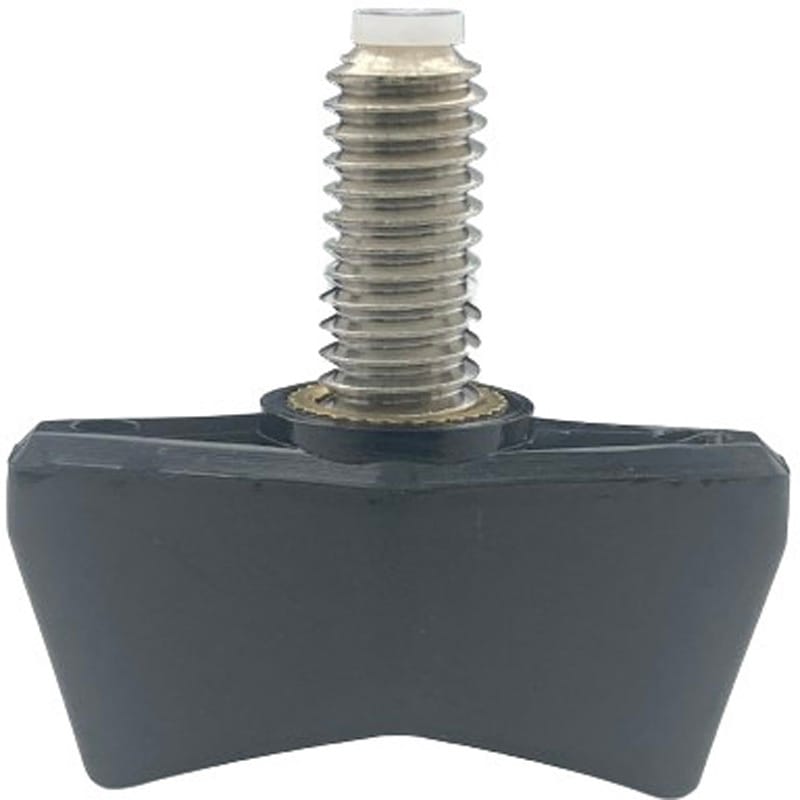 BSSPB6-9 ナイロン蝶ネジ 樹脂パッド付 ラクテム 呼びM6長さ9mm