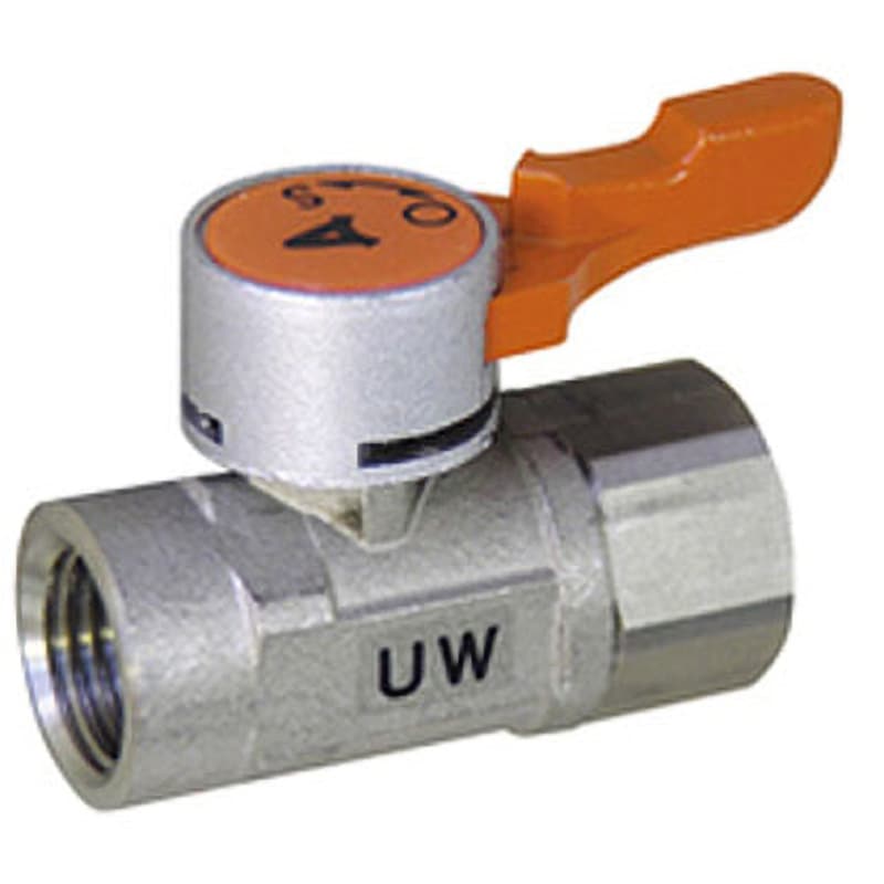 UW-1033 エースボール21 両内ネジ型 アソー レバー式 ストレート 接続Rc 呼び径(B)3/8  UW-1033