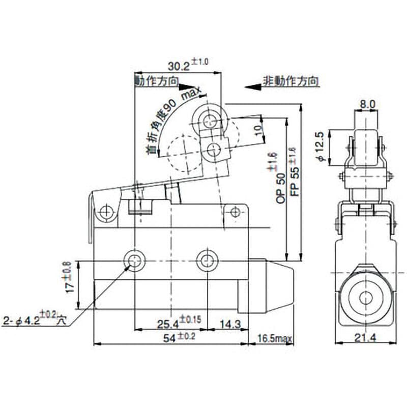 AZ7144 MLミニリミットスイッチ 1個 パナソニック(Panasonic) 【通販 