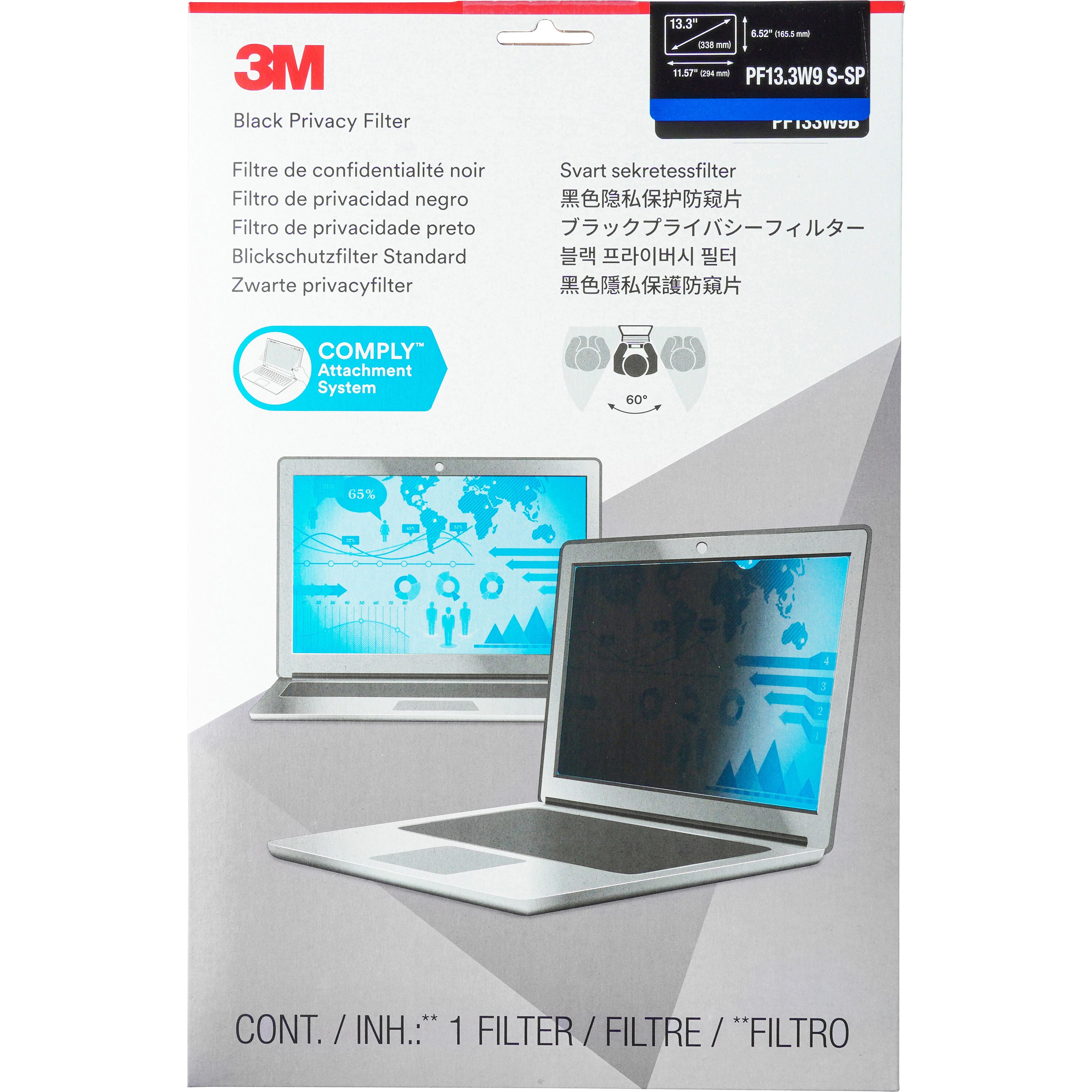 ホットセール - アートトラベルシューズ PF13.3W9 S-SP セキュリティ/プライバシーフィルター 1枚 3M その他