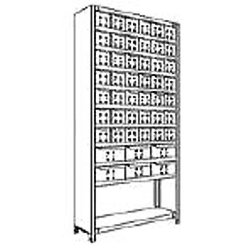 LA63K711 NF 引出し付軽量物品棚 日本ファイリング スチール 奥行300mm  LA63K711