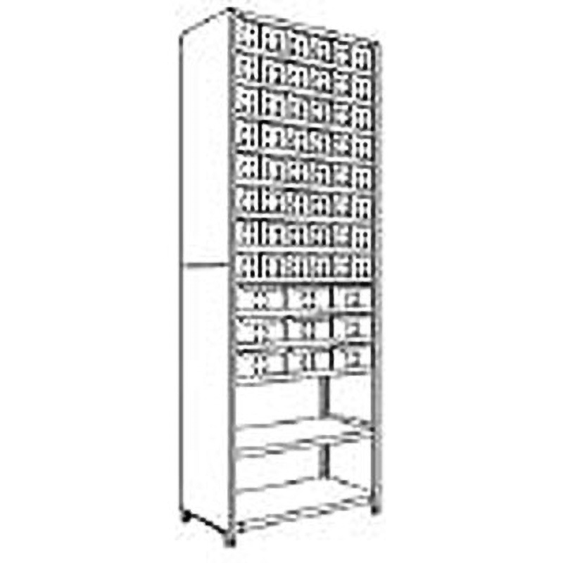 LA83S714 NF 引出し付軽量物品棚 日本ファイリング スチール 奥行450mm  LA83S714 179,900円