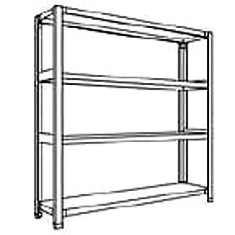 LA44K14 中棚ボルトレスタイプ 日本ファイリング スチール 荷重1000kg 高さ1200mm奥行300mm  LA44K14