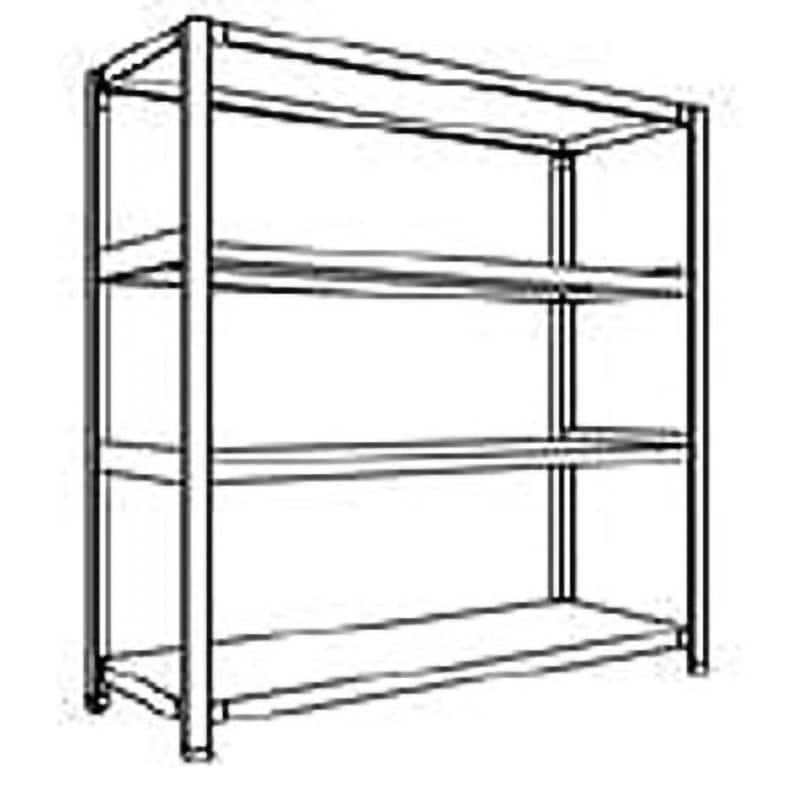 LA44S14 中棚ボルトレスタイプ 日本ファイリング スチール 荷重1000kg 高さ1200mm奥行450mm  LA44S14