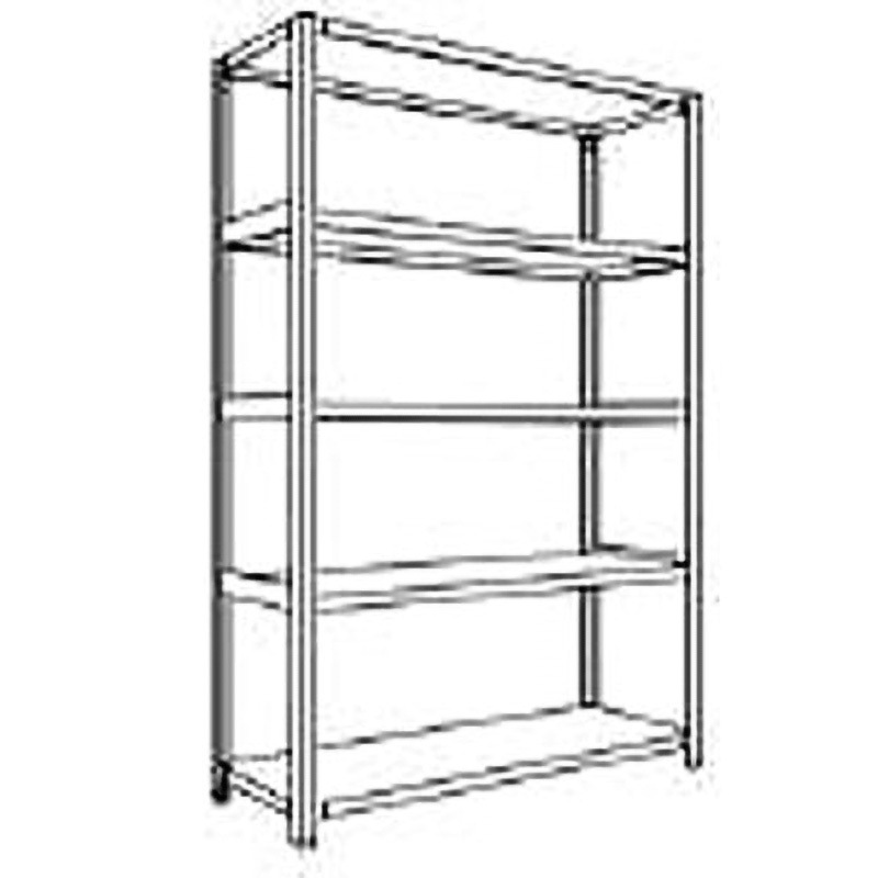 LA64S15 中棚ボルトレスタイプ 日本ファイリング スチール 荷重1000kg 高さ1800mm奥行450mm  LA64S15