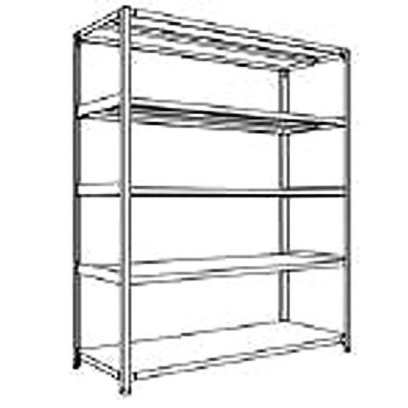 LA65L15 中棚ボルトレスタイプ 日本ファイリング スチール 荷重1000kg 高さ1800mm奥行600mm  LA65L15