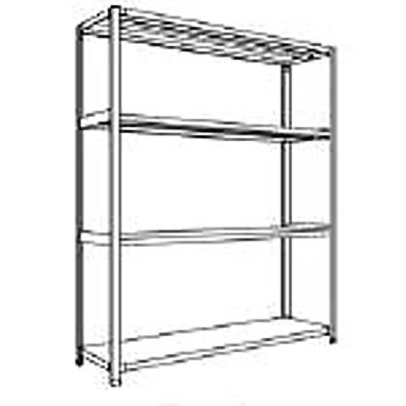 LA65S14 中棚ボルトレスタイプ 日本ファイリング スチール 荷重1000kg 高さ1800mm奥行450mm  LA65S14