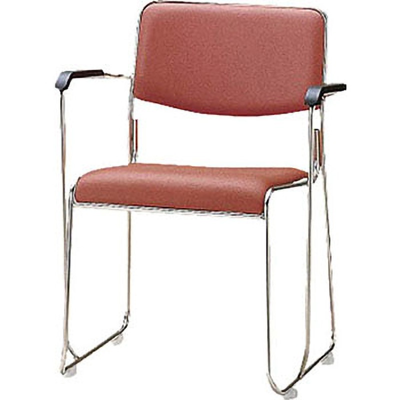 FSC15SALGN TOKIO ミーティングチェア ステンレス脚肘付 ライトグリーン TOKIO(藤沢工業) 成型合板/ウレタンフォーム 連結プラパート 肘掛あり 質量4.4kg  FSC15SALGN