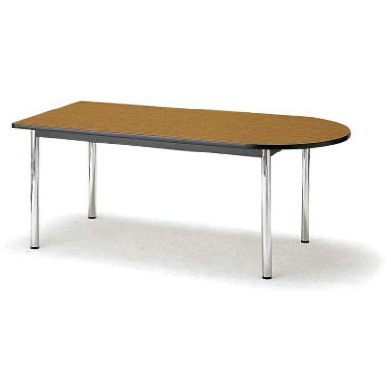TC1812U TOKIO ミーティングテーブル 半楕円形 1800×1200mm チーク TOKIO(藤沢工業) メラミン化粧板/ソフトエッジ巻 高さ700mm  TC1812U