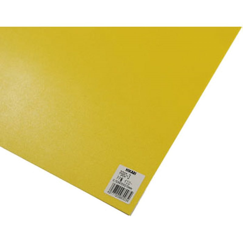 PP-「P」 3枚 P980-3 PP板 光 イエロー色 厚さ0.75mm寸法970×570mm 1枚 P980-3