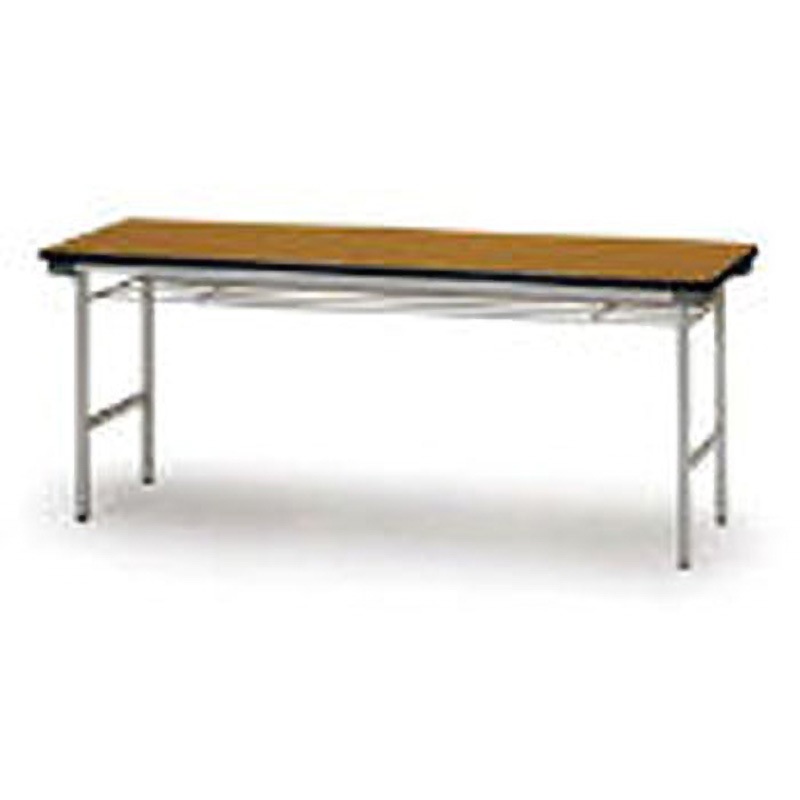 TF1545 TOKIO 折りたたみテーブル 棚付 1500×450mm チーク TOKIO(藤沢工業) 高さ700mm  TF1545