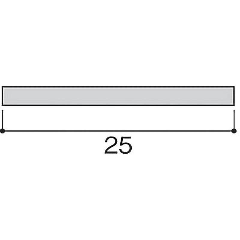 AH2528 アルミ平板 光 厚さ2mm幅25mm長さ1820mm AH2528 - 【通販モノタロウ】