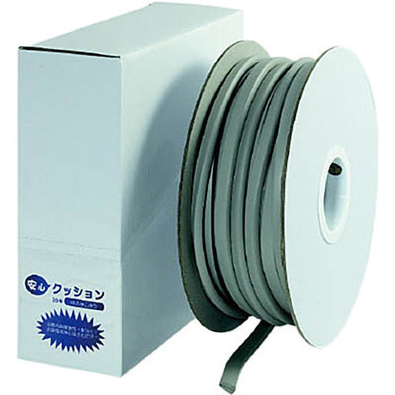 AC-89 安心クッション はさみこみ ロール巻 30m ライトグレー カーボーイ ゴム 幅9mm高さ14mm 1箱 AC-89