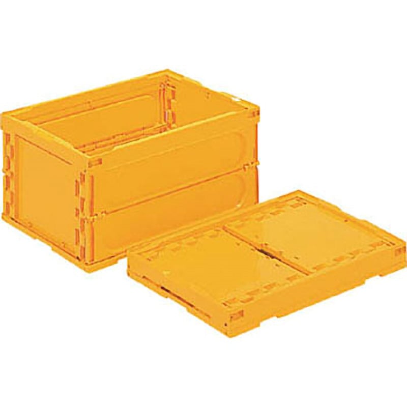 55213000YE305 オリコン40BーK 黄 サンコー(三甲) 容量42.8L 嵌合商品サンコールドボックス #21 本体 外寸(幅×奥行×高さ)530×366×271mm 1個