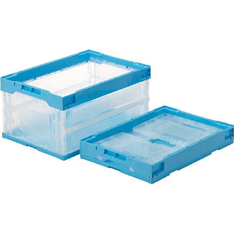 55354000TMBL オリコンL41B 透明ライトブルー サンコー(三甲) 容量43.1L 外寸(幅×奥行×高さ)530×366×272mm 1個