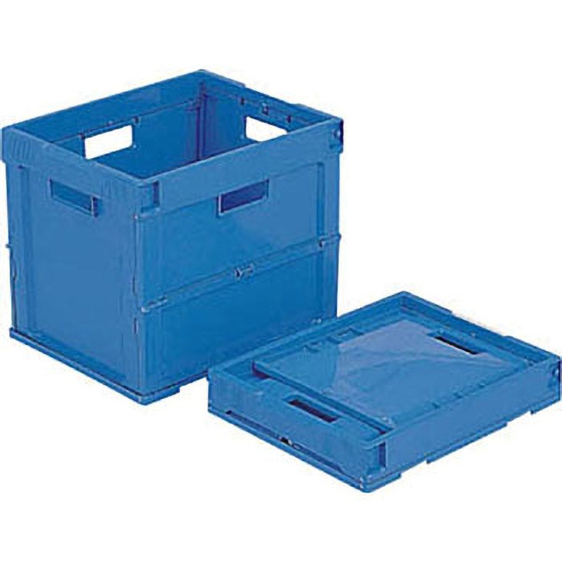 オリコンP32B 青 サンコー(三甲) 折りたたみコンテナ 【通販モノタロウ】