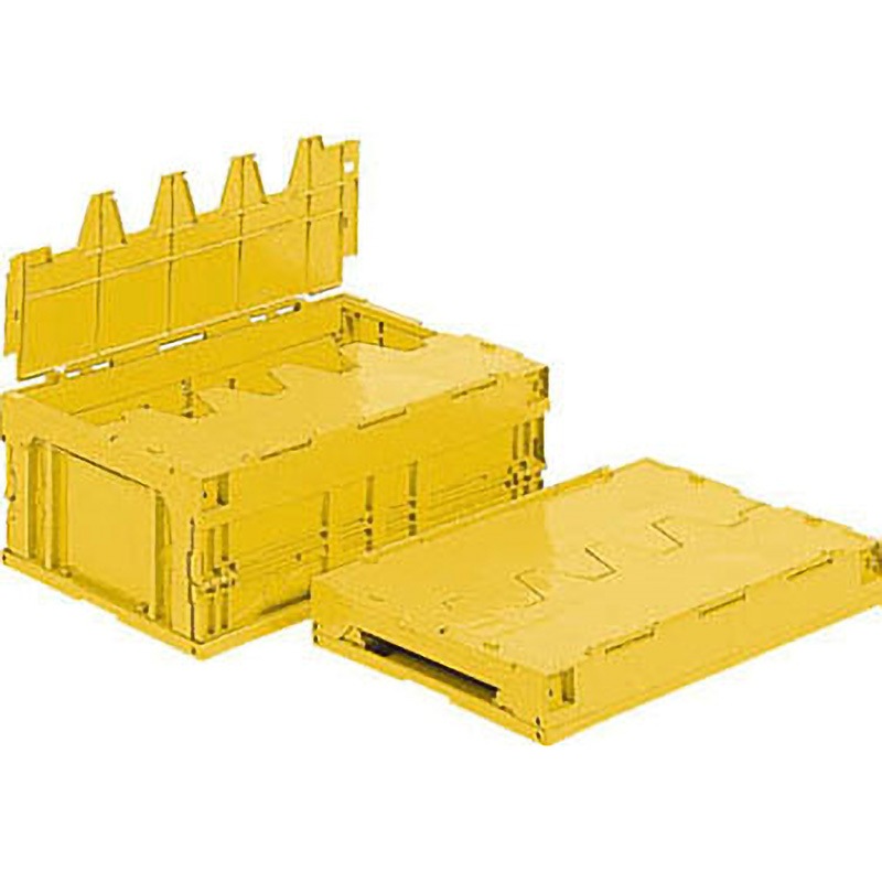 55101000YE305 サンクレットオリコン30B 黄 サンコー(三甲) フタのあり 嵌合商品サンコールドボックス #21 本体 外寸(幅×奥行×高さ)538×366×218mm 1個