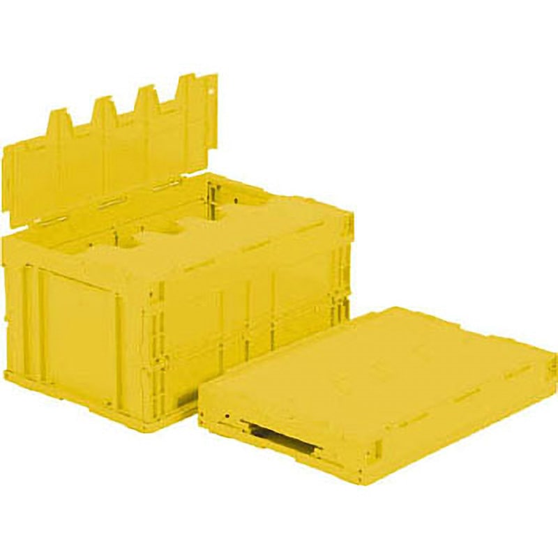 55121000YE305 サンクレットオリコン40B 黄 サンコー(三甲) フタのあり 容量41.5L 嵌合商品サンコールドボックス #21 本体 1個