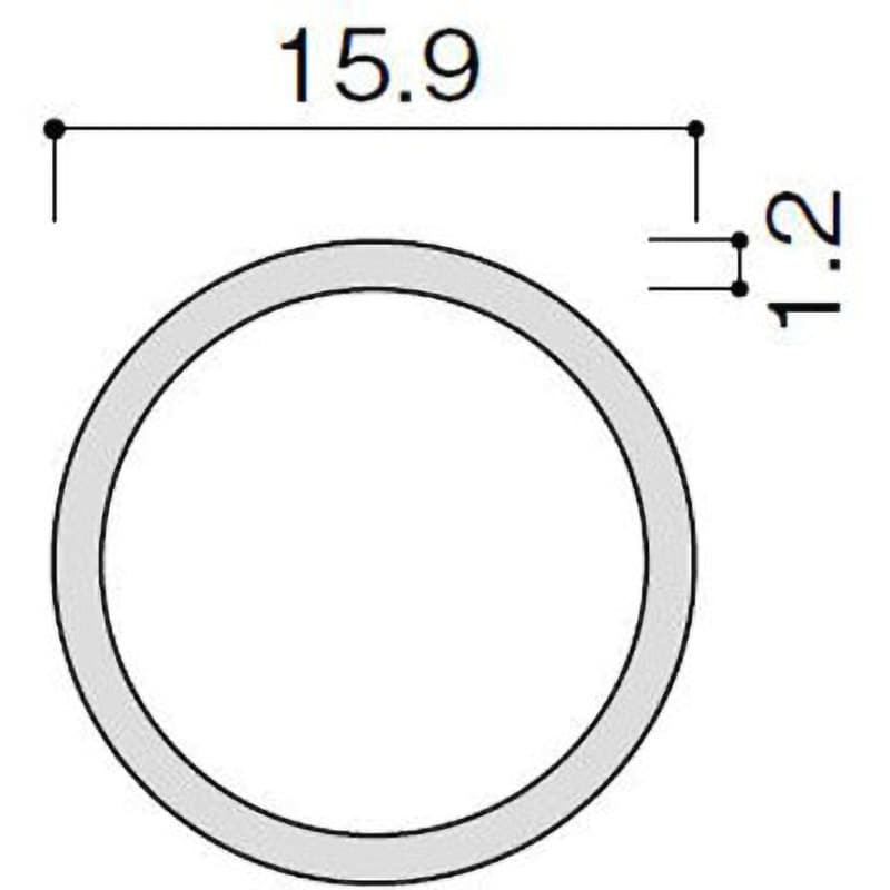 TM182-16 スチールパイプ 光 外径15.9mm長さ1820mm 1セット(5個 TM182-16 スチールパイプ 光 外径15.9mm長さ1820mm 1セット(5個
