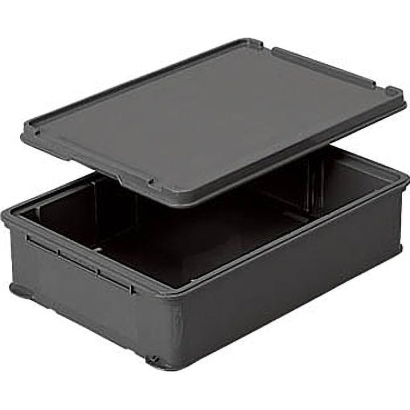 20288000GL803 ルドボックス#28(本体) 灰 サンコー(三甲) グレー色 容量27.1L フタあり 外寸(幅×奥行×高さ)634×450×187mm 1個 12,565円