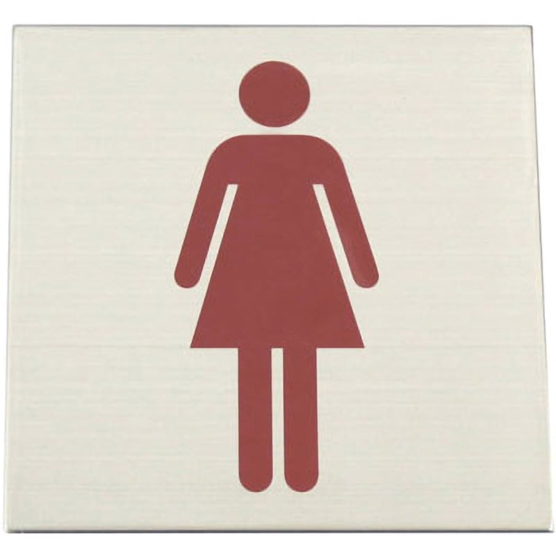 S1111-2 ステンレス・樹脂ピクトサイン 光 女マーク 寸法109×109