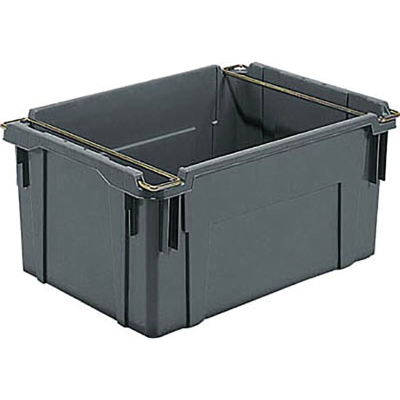 21100201GL803 サンバケット#110N(水抜孔有)(ハンドル付) 灰 サンコー(三甲) 容量108L 外寸(幅×奥行×高さ)790×540×362mm 1個