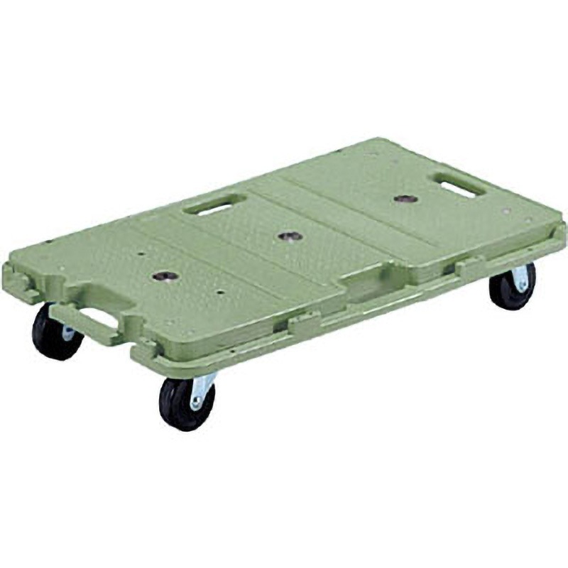80260301GR604 サンフエルキャリーS 緑 サンコー(三甲) ゴム車輪 樹脂製 種別802603GR00 荷台寸法680×390mm 1個