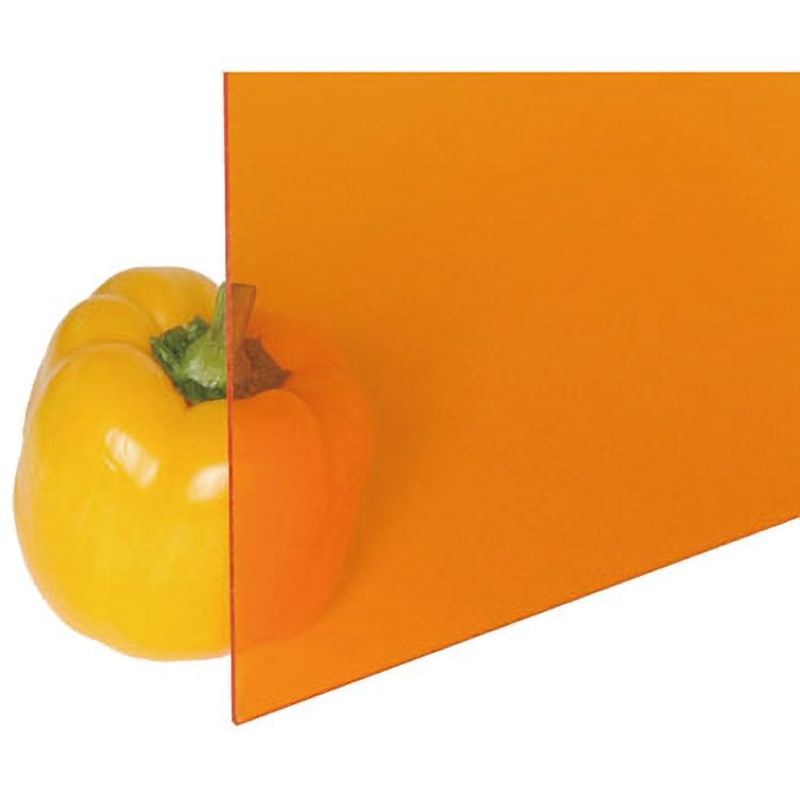 A300-3UL アクリル板 光 オレンジ透明色 厚さ3mm幅1100mm長さ1300mm