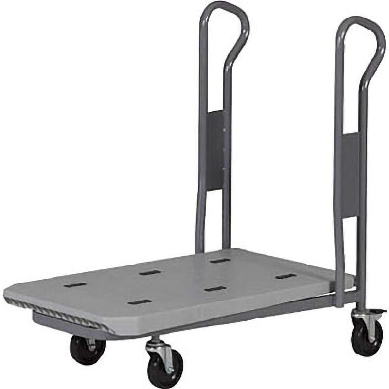 80014003GL802 ネス台車SM(セパレートハンドル) ライトグレー サンコー(三甲) 荷重200kg ウレタン車 PP製 荷台寸法855×479mm  80014003GL802 27,872円