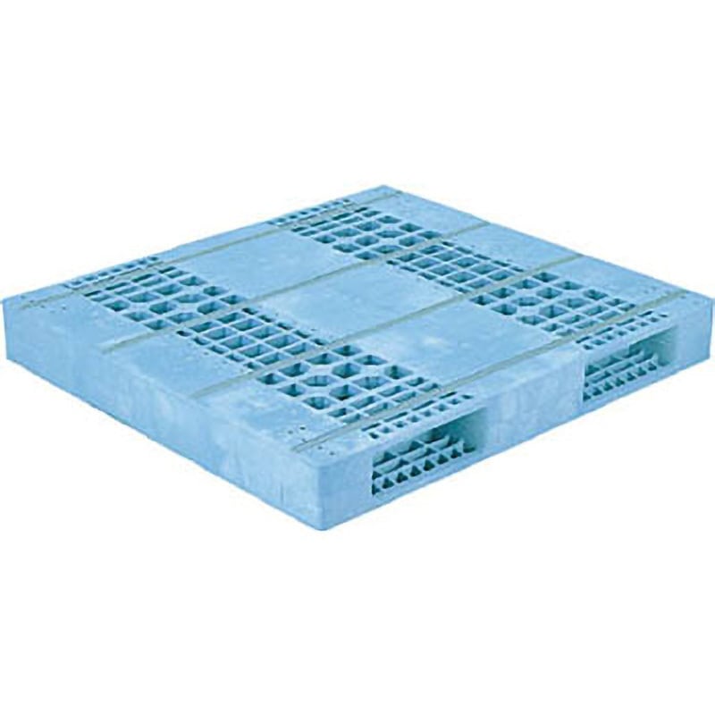 81320001BL502 プラスチックパレット R2ー1112F 青 サンコー(三甲) ライトブルー色