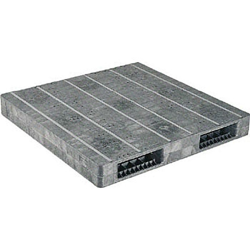 81560101GL803 プラスチックパレット R2ー125125F 灰 サンコー(三甲) グレー色