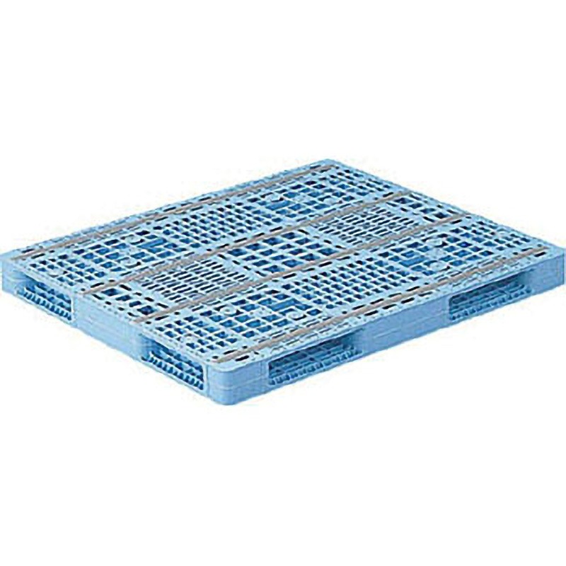 81203201BL510 プラスチックパレット R4ー1012ー4 青 サンコー(三甲) ライトブルー色