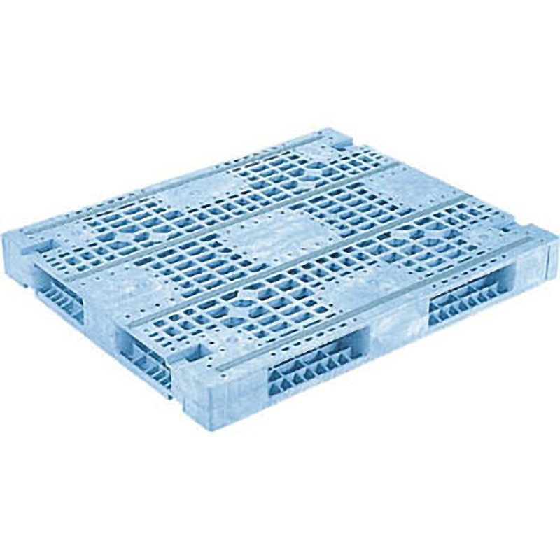 81207701BL502 プラスチックパレット R4ー1012Fー4 青 サンコー(三甲) ライトブルー色