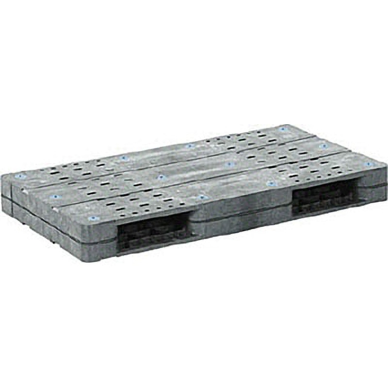 80610001GL803 プラスチックパレット Rー511Fー1灰 サンコー(三甲) グレー色